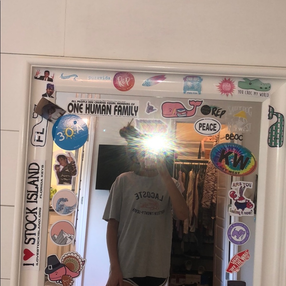 grey lacoste t shirt